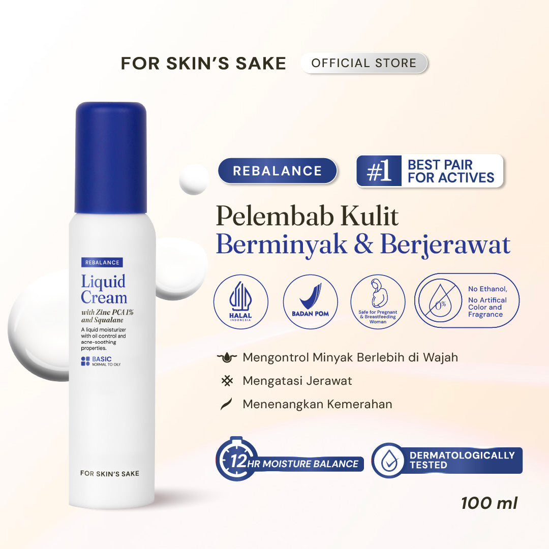 Liquid Cream Moisturizer with Zinc PCA 1% & Squalane