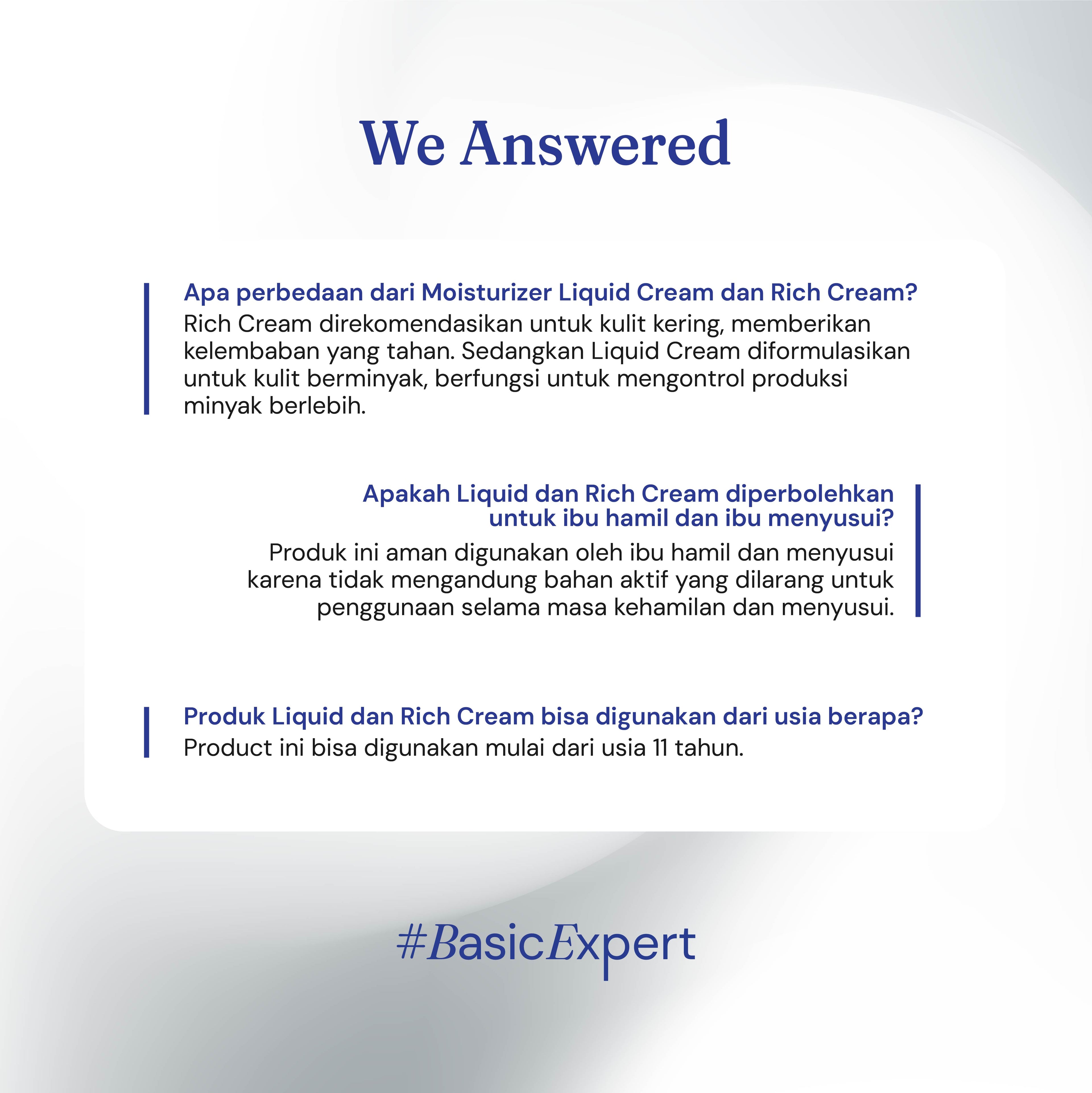 Liquid Cream Moisturizer with Zinc PCA 1% & Squalane