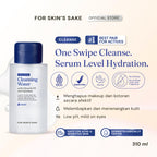 Cleansing Water Glycerin 5% & Squalane Hydrating Micellar Water Makeup Remover Pembersih Wajah Melembabkan Kulit Mengangkat SPF Sunscreen dan Light Makeup Tanpa Rasa kering dan ketarik