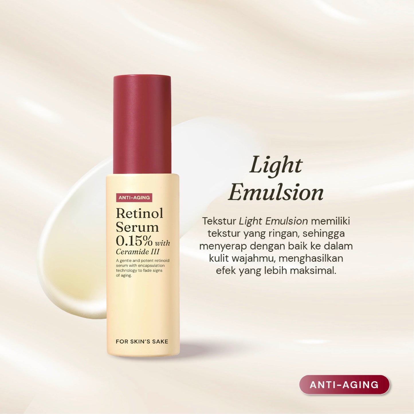 Retinol Serum 0.15% with Ceramide III FSS For Skin's Sake