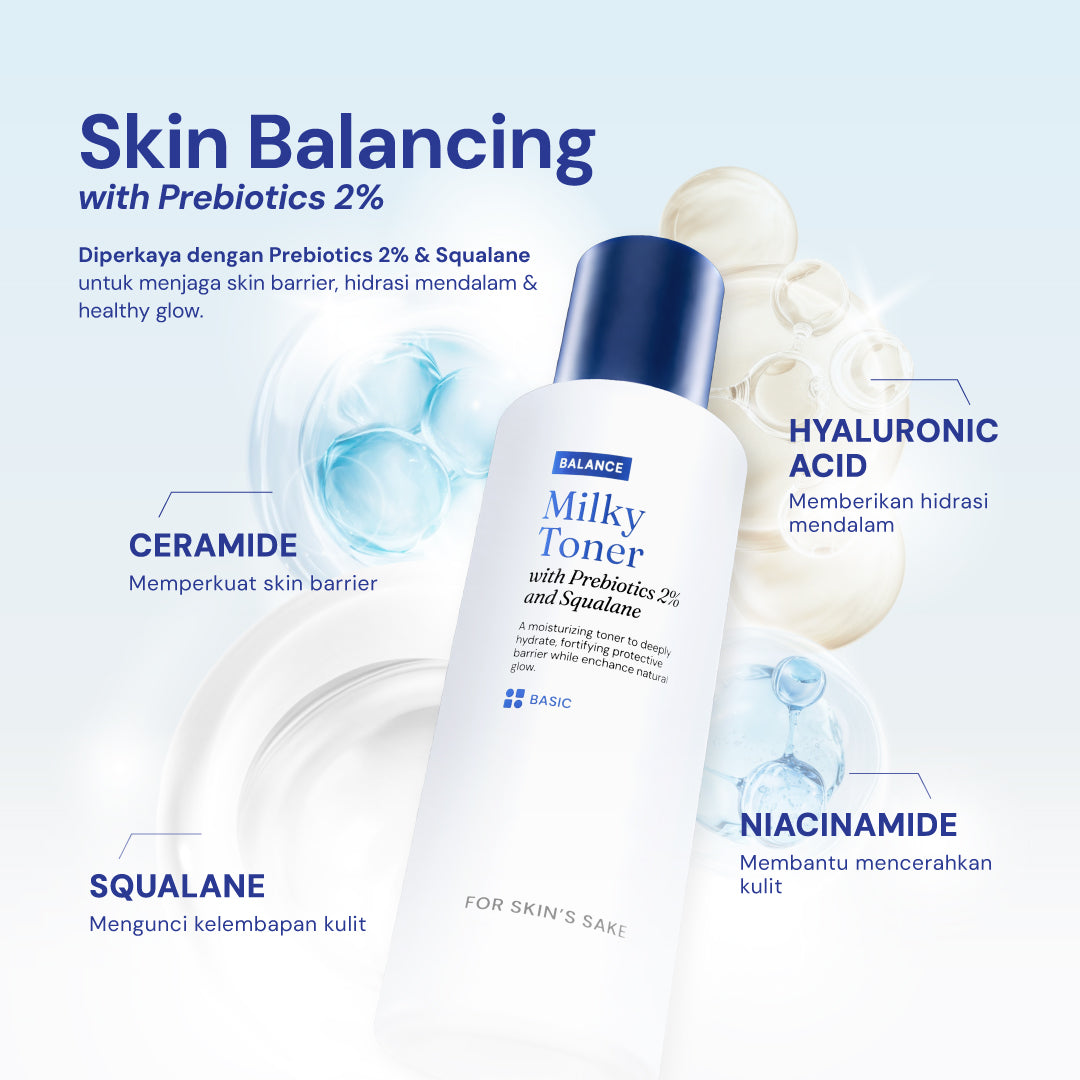 Milky Toner with Prebiotics 2% & Squalane Hydrating Toner