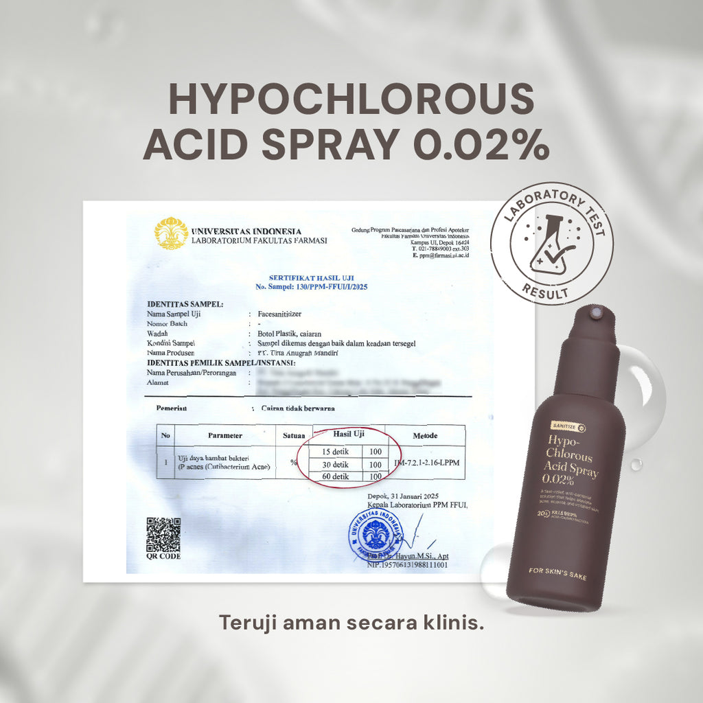 Hypochlorous Acid Spray HOCL 0.02%