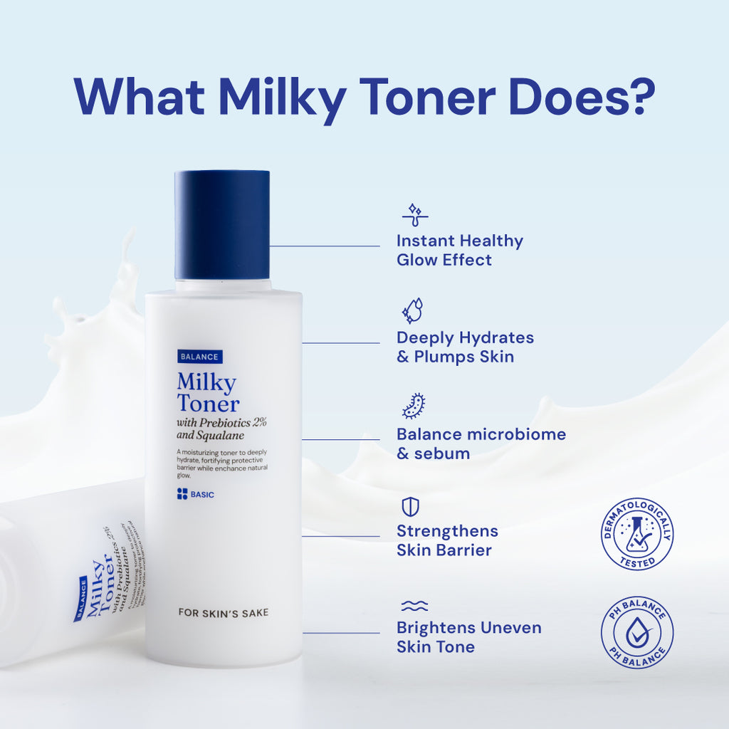 Milky Toner with Prebiotics 2% & Squalane Hydrating Toner