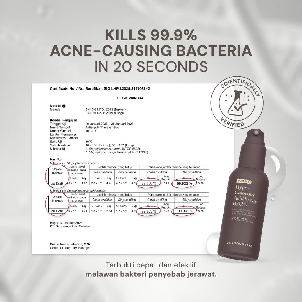Hypochlorous Acid Spray HOCL 0.02%
