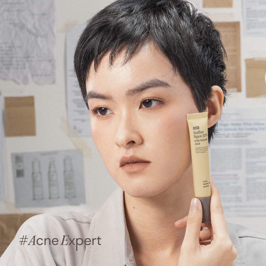 For Skin’s Sake FSS Sulfur Acne Spot 10% Acne Spot Obat Totol Jerawat Treatment dengan Salicylic Acid 2% + Niacinamide 4% untuk Membantu Mengempiskan Jerawat Aktif, Meradang, Kemerahan dan Mengontrol Minyak