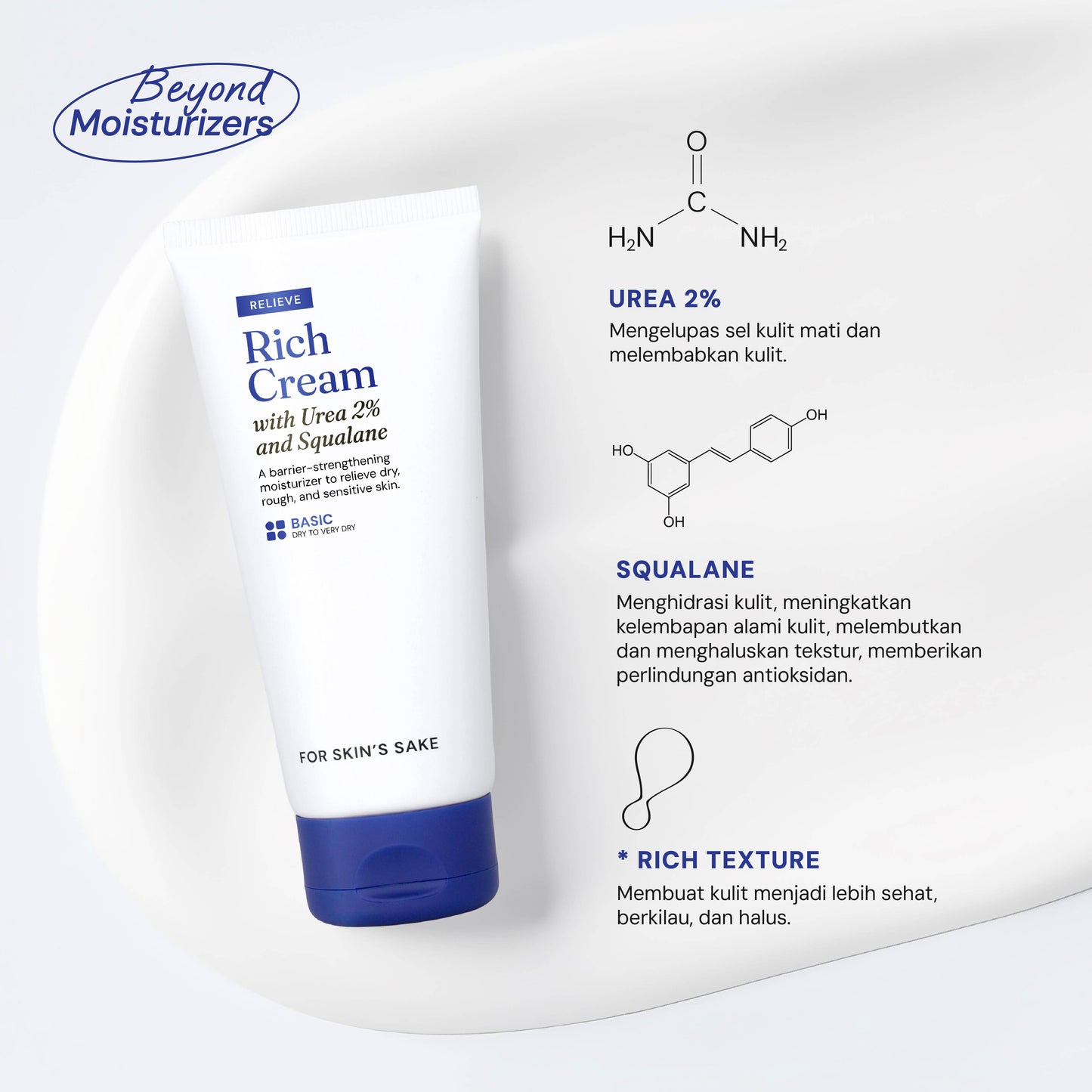 Rich Cream Moisturizer 2% Urea & Squalane