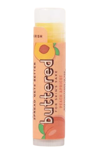 Buttered - Peach Apricot Lip Balm SPF 15 – FOR SKIN'S SAKE