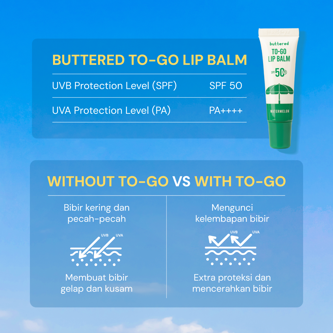 Buttered To-Go Lip Balm SPF 50 PA++++