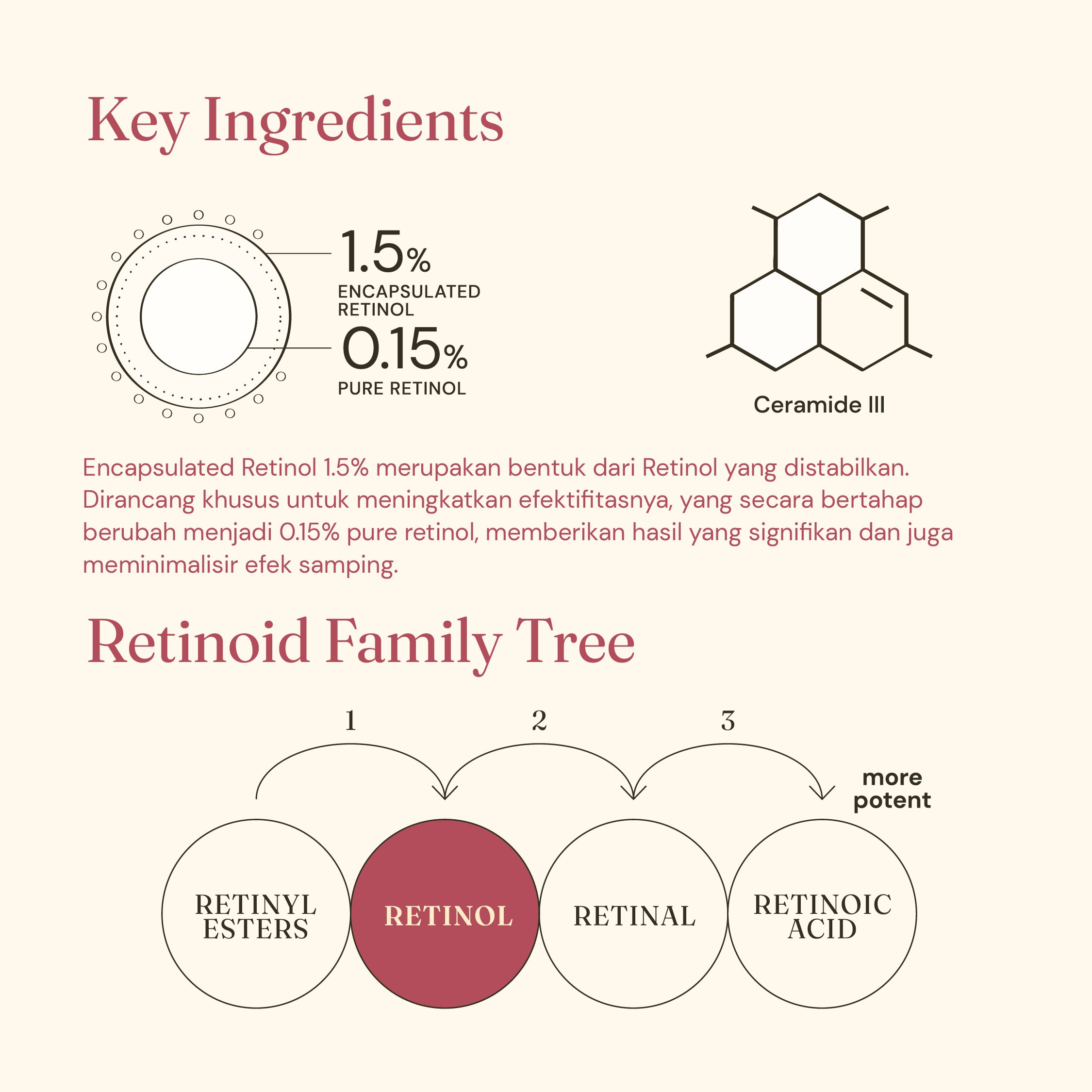 Retinol Serum 0.15% with Ceramide III FSS For Skin's Sake