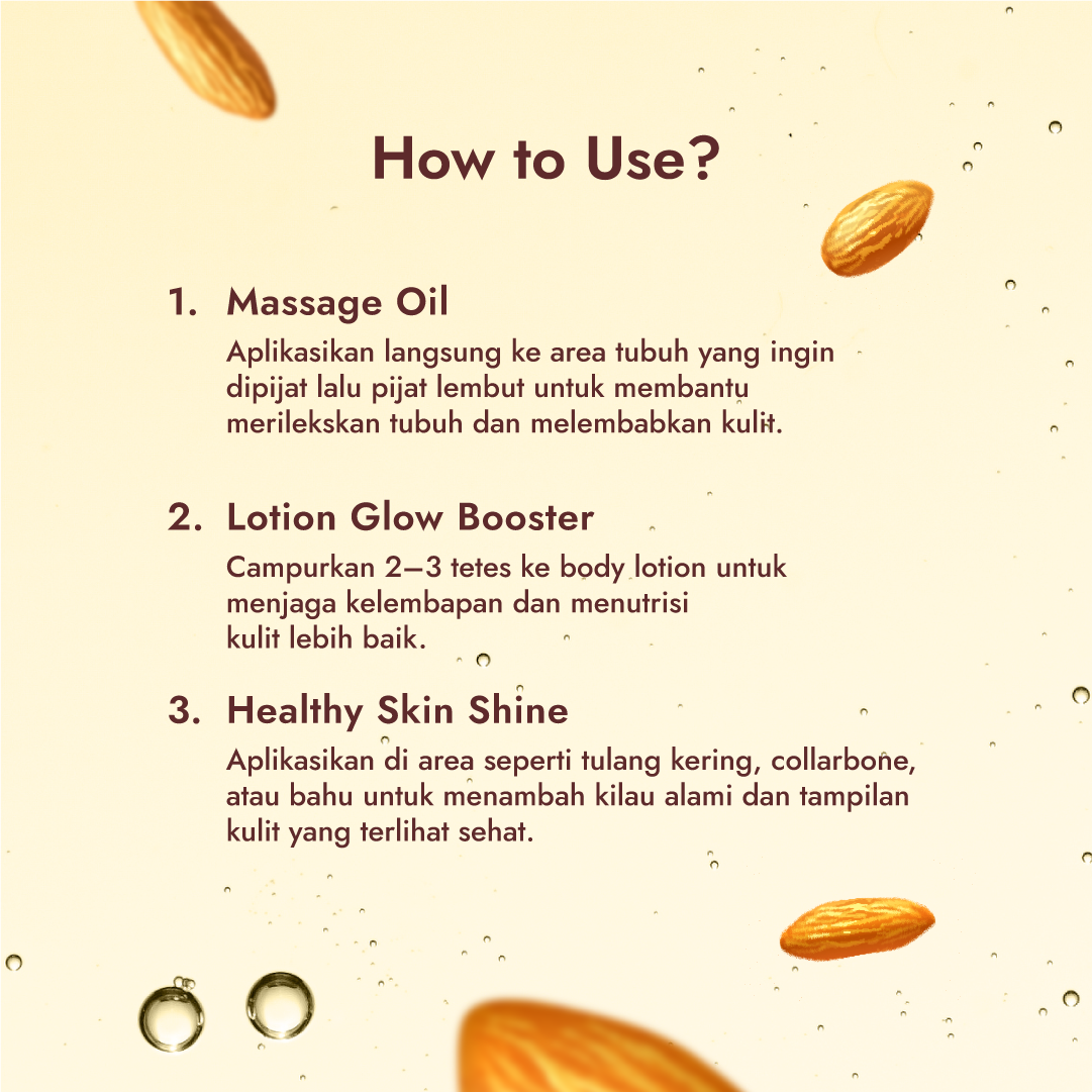 Buttered Almond Dry Body Oil 60% Cold