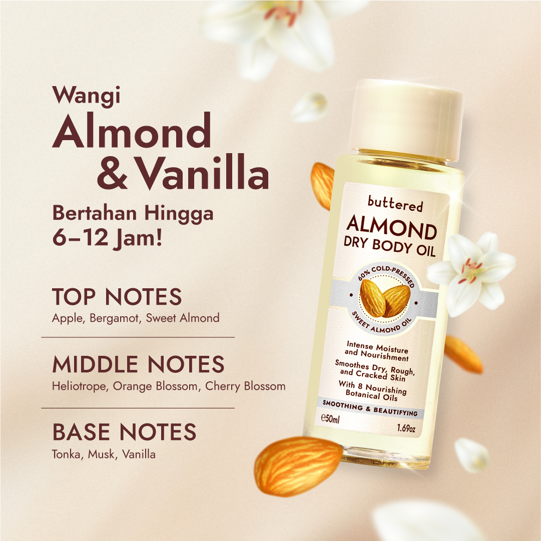 Buttered Almond Dry Body Oil 60% Cold