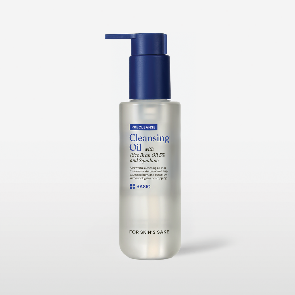 Cleansing Oil with Rice Bran Oil 5% & Squalane Makeup Remover Pembersih Wajah Gentle Angkat Makeup Waterproof, Sunscreen, Sebum & Kotoran Deep Cleansing Oil Tanpa Rasa Berminyak Menjaga Skin Barrier dan Kelembapan Kulit